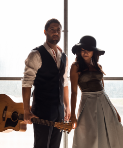 XO acoustic duo, Sydney, with acoustic guitar
