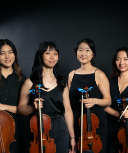 PitTan and Co string quartet in black with instruments